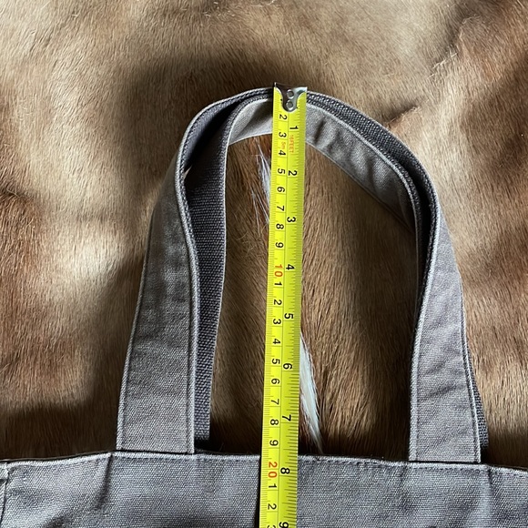 RETIRED Abercrombie Tote in Brown with leather patch - Picture 9 of 10